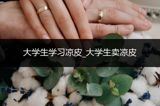 大学生学习凉皮_大学生卖凉皮