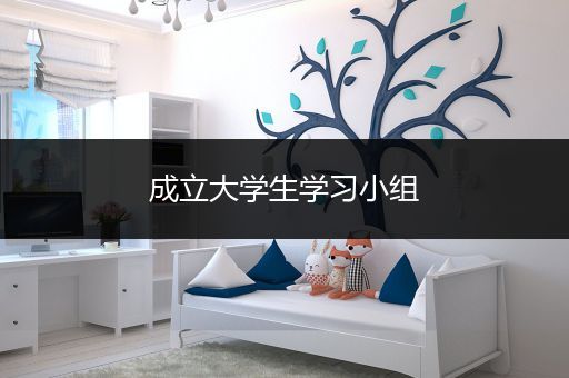 成立大学生学习小组