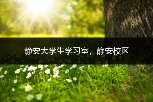 静安大学生学习室，静安校区