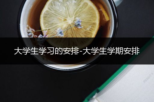 大学生学习的安排-大学生学期安排