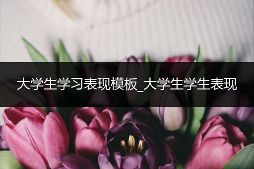 大学生学习表现模板_大学生学生表现