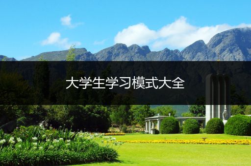 大学生学习模式大全