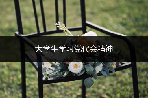 大学生学习党代会精神