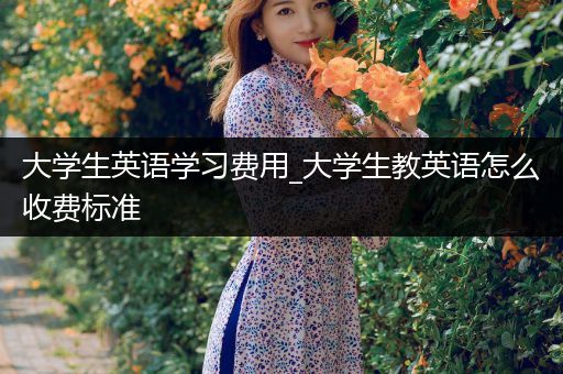 大学生英语学习费用_大学生教英语怎么收费标准