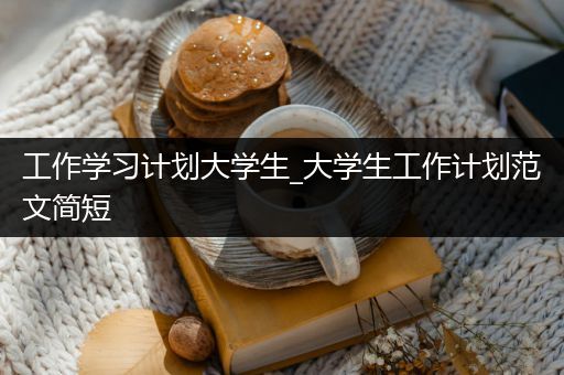 工作学习计划大学生_大学生工作计划范文简短