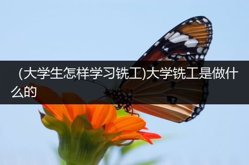 （大学生怎样学习铣工)大学铣工是做什么的