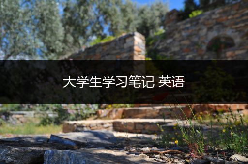 大学生学习笔记 英语