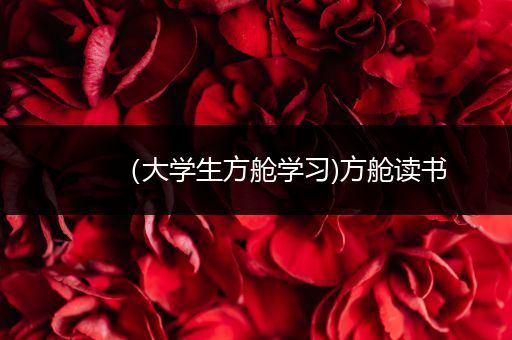 （大学生方舱学习)方舱读书