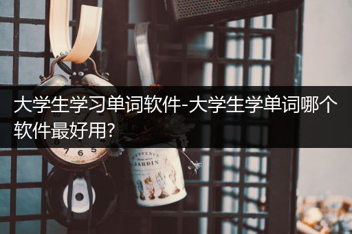 大学生学习单词软件-大学生学单词哪个软件最好用?