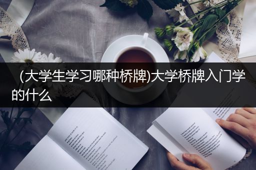 （大学生学习哪种桥牌)大学桥牌入门学的什么