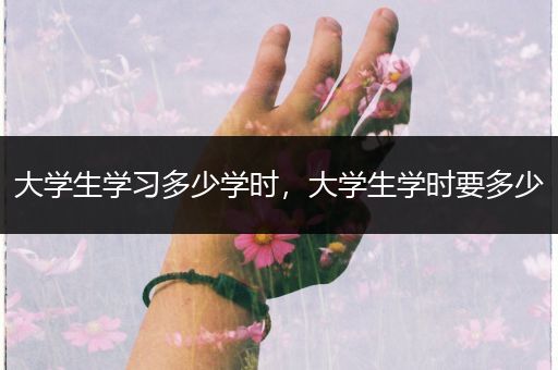 大学生学习多少学时，大学生学时要多少
