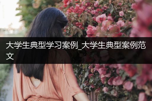 大学生典型学习案例_大学生典型案例范文