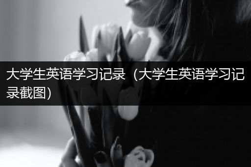 大学生英语学习记录（大学生英语学习记录截图）