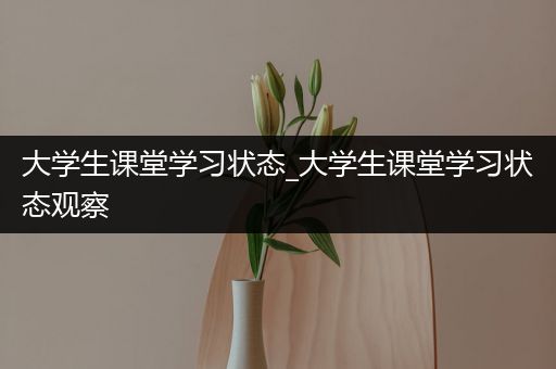 大学生课堂学习状态_大学生课堂学习状态观察