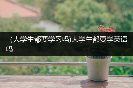 （大学生都要学习吗)大学生都要学英语吗