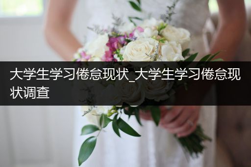 大学生学习倦怠现状_大学生学习倦怠现状调查