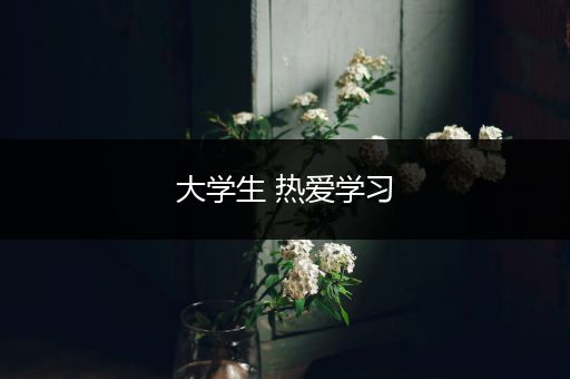 大学生 热爱学习
