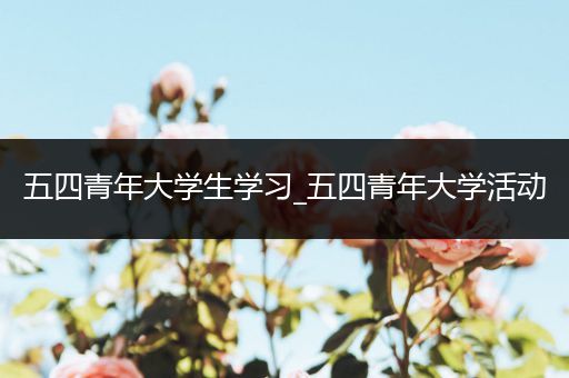 五四青年大学生学习_五四青年大学活动