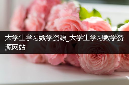 大学生学习数学资源_大学生学习数学资源网站