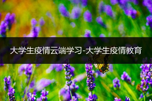 大学生疫情云端学习-大学生疫情教育