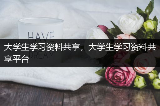 大学生学习资料共享，大学生学习资料共享平台