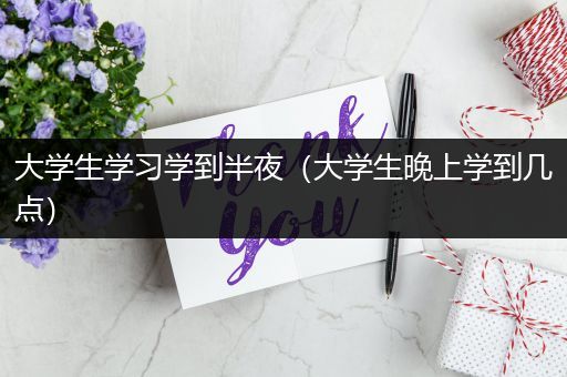 大学生学习学到半夜（大学生晚上学到几点）