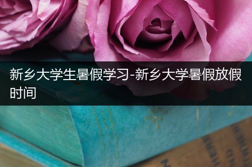 新乡大学生暑假学习-新乡大学暑假放假时间