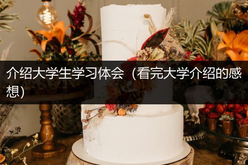 介绍大学生学习体会（看完大学介绍的感想）