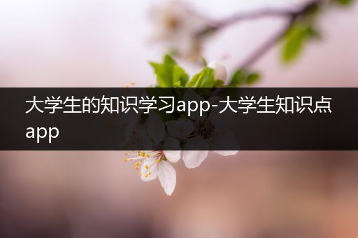 大学生的知识学习app-大学生知识点app