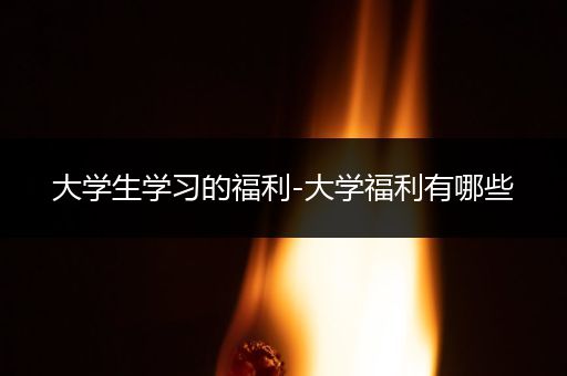 大学生学习的福利-大学福利有哪些