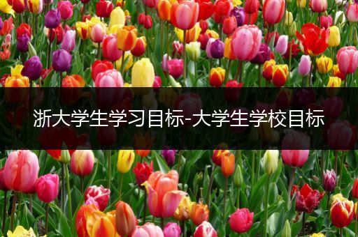 浙大学生学习目标-大学生学校目标