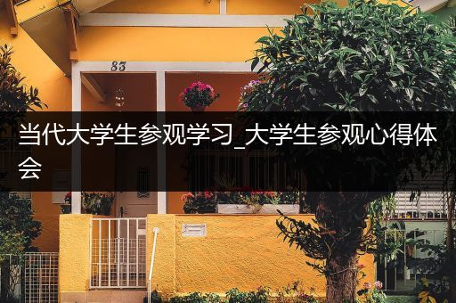 当代大学生参观学习_大学生参观心得体会