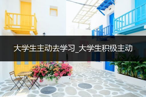 大学生主动去学习_大学生积极主动