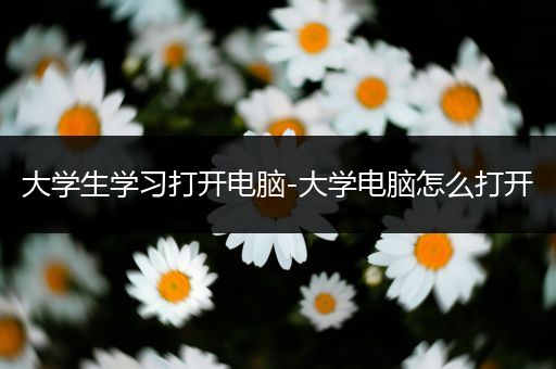 大学生学习打开电脑-大学电脑怎么打开