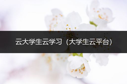 云大学生云学习（大学生云平台）