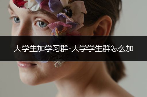 大学生加学习群-大学学生群怎么加