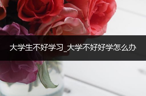 大学生不好学习_大学不好好学怎么办
