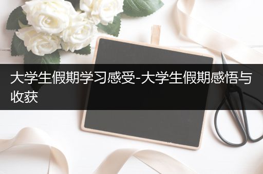 大学生假期学习感受-大学生假期感悟与收获