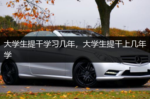 大学生提干学习几年，大学生提干上几年学