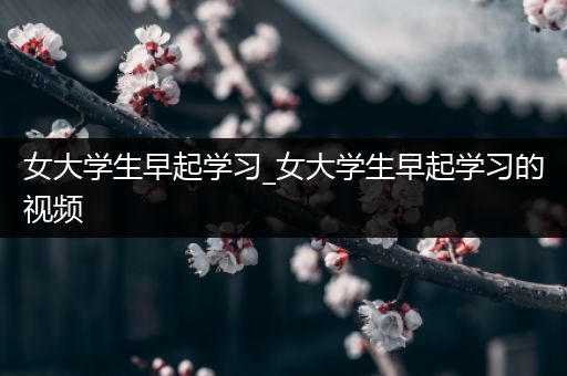 女大学生早起学习_女大学生早起学习的视频