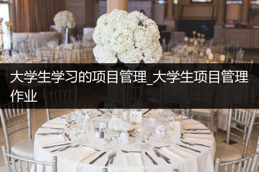 大学生学习的项目管理_大学生项目管理作业