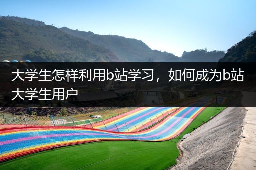 大学生怎样利用b站学习，如何成为b站大学生用户