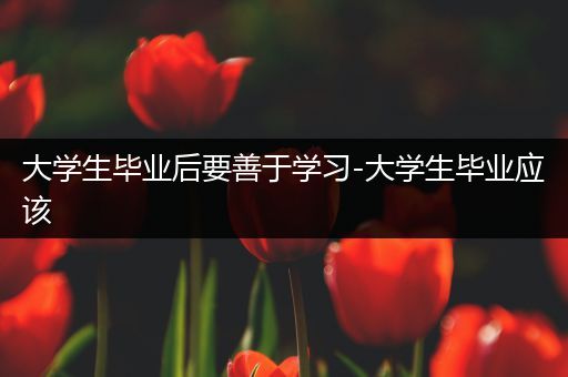 大学生毕业后要善于学习-大学生毕业应该