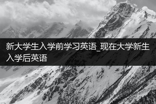 新大学生入学前学习英语_现在大学新生入学后英语