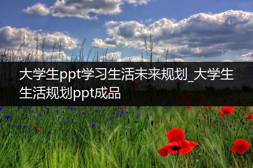 大学生ppt学习生活未来规划_大学生生活规划ppt成品