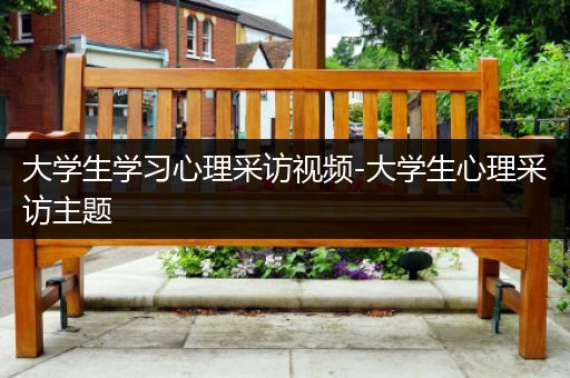 大学生学习心理采访视频-大学生心理采访主题