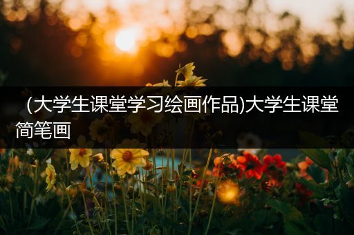 （大学生课堂学习绘画作品)大学生课堂简笔画