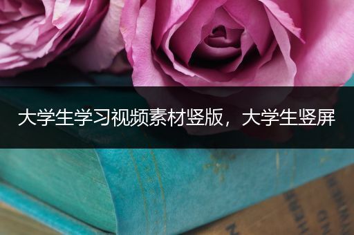 大学生学习视频素材竖版，大学生竖屏
