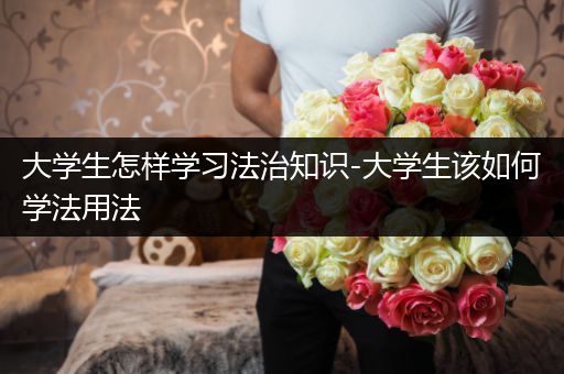 大学生怎样学习法治知识-大学生该如何学法用法