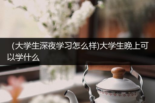 （大学生深夜学习怎么样)大学生晚上可以学什么